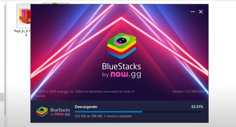 Descargue el paquete de instalación a través de BlueStacks.